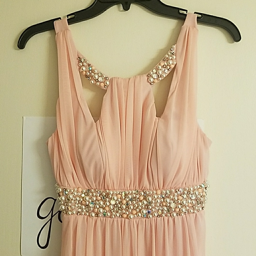 Pink maxi dress